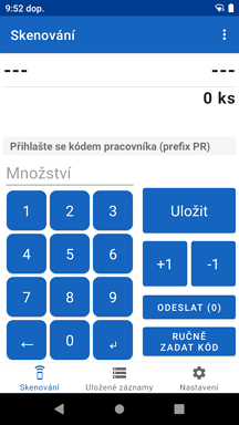 Zadání počtu kusů Com-Sys SmartReader